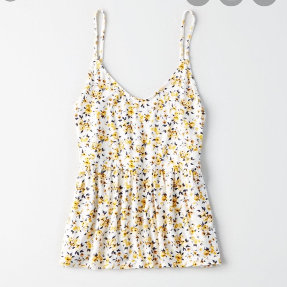 AE floral printed babydoll flowy top